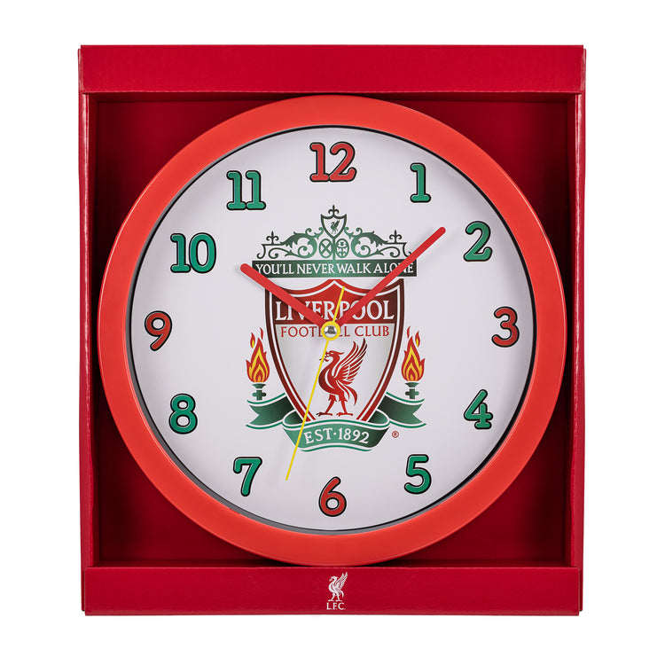 Official Liverpool Football Club Red Wall Clock