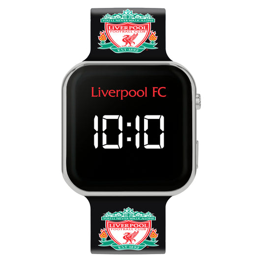 Official Liverpool Football Club Black LED Watch