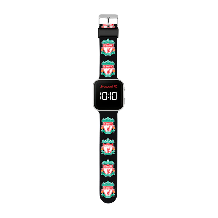 Official Liverpool Football Club Black LED Watch