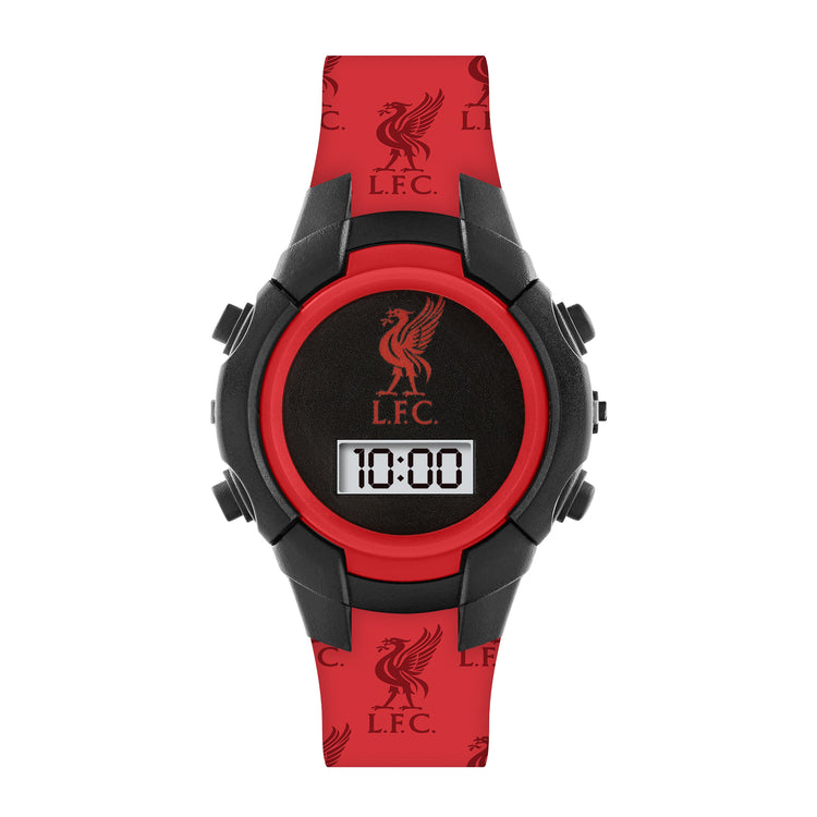 Official Liverpool Football Club Red and Black Flashing Watch