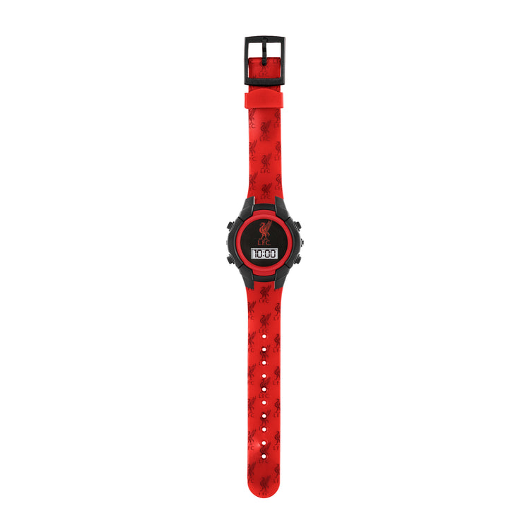 Official Liverpool Football Club Red and Black Flashing Watch