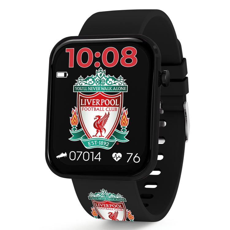 Liverpool FC Black Printed Strap Smart Watch