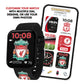 Liverpool FC Black Printed Strap Smart Watch