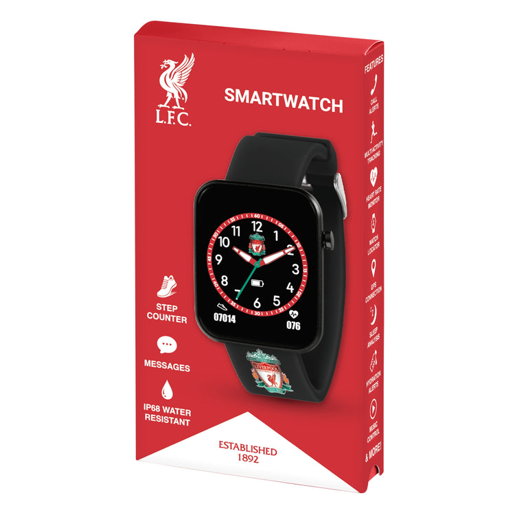 Liverpool FC Black Printed Strap Smart Watch