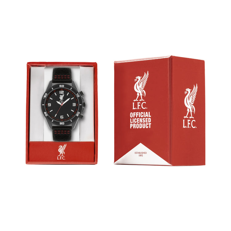 Official Liverpool Football Club Boy's Dark Grey Sports Watch