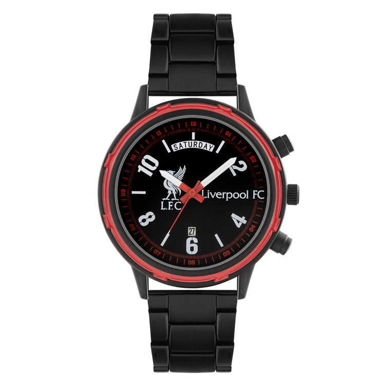 Official Liverpool Football Club Boy's Black Sports Watch