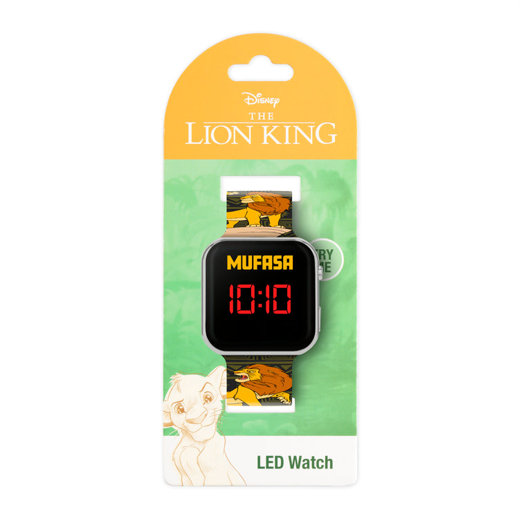 Lion King Mufasa Printed Strap LED Watch