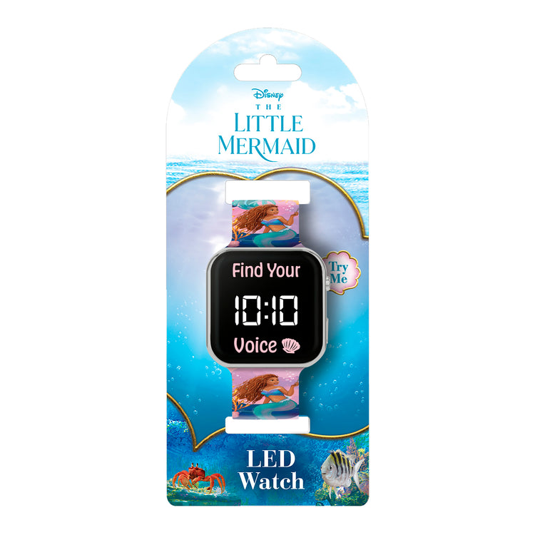 The Little Mermaid Printed Strap LED Watch