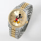 Disney Mickey Mouse Two Tone Bracelet Watch