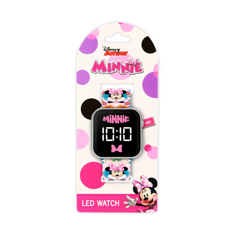 Minnie Printed Strap LED Watch