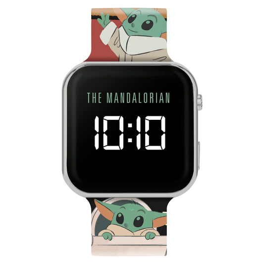 The Mandalorian Brown Printed Strap LED Watch