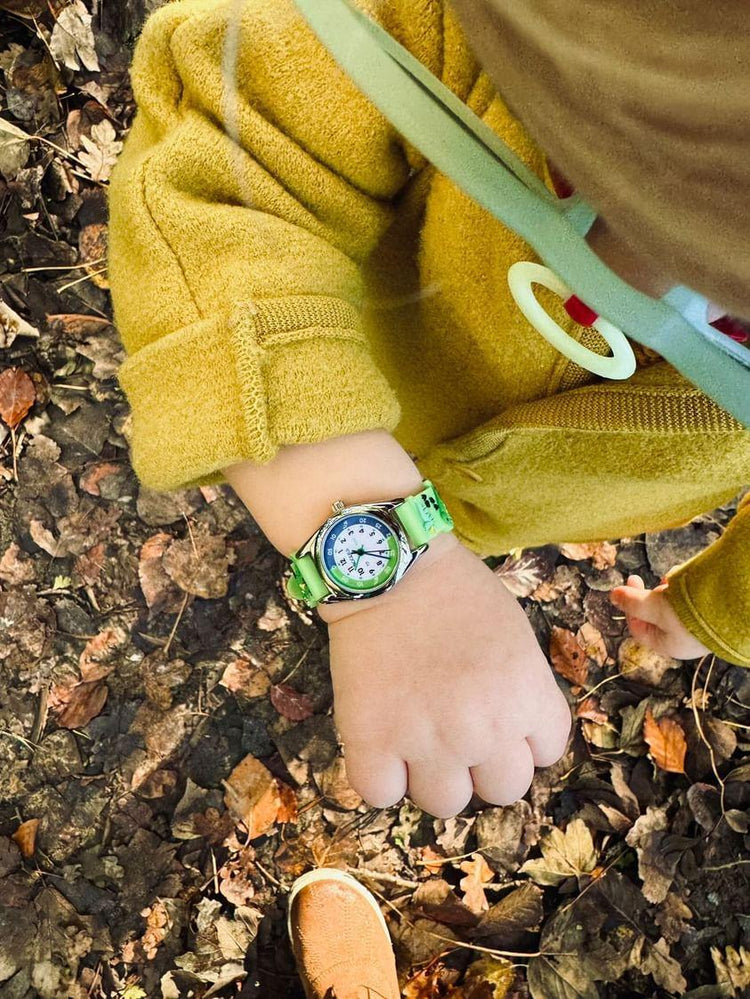 Tikkers Green Canvas Dinosaur Time Teacher Watch