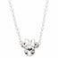 Minnie Sterling Silver April Birthstone Crystal Necklace