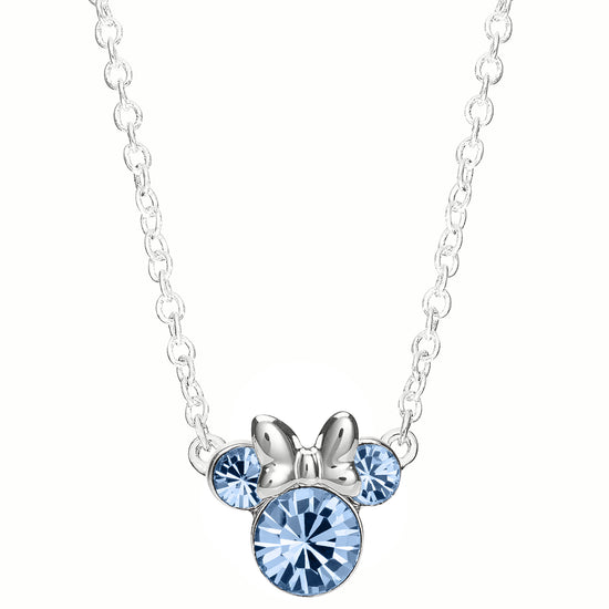 Minnie Sterling Silver December Birthstone Crystal Necklace
