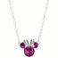 Minnie Sterling Silver October Birthstone Crystal Necklace