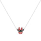 Sterling Silver Minnie Mouse Bow Pendant Necklace