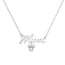 Mickey Sterling Silver ‘Mum’ Necklace