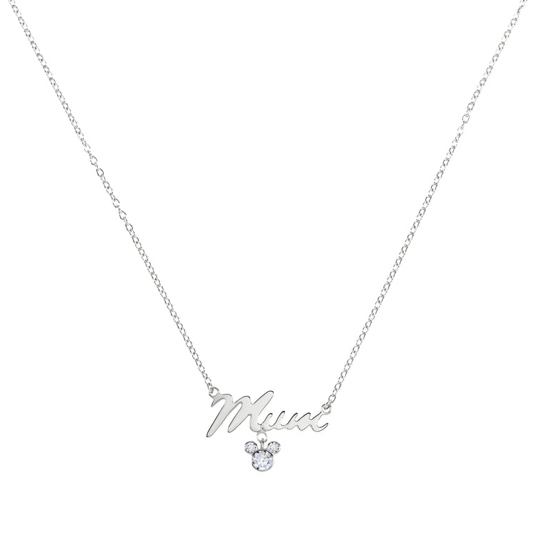 Mickey Sterling Silver ‘Mum’ Necklace