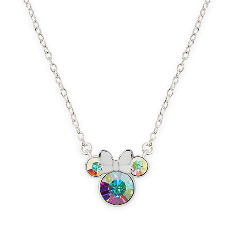 Disney 100 Minnie Silver Plated Sterling Silver Necklace