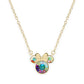 Disney 100 Minnie Sterling Silver Gold Plated Necklace