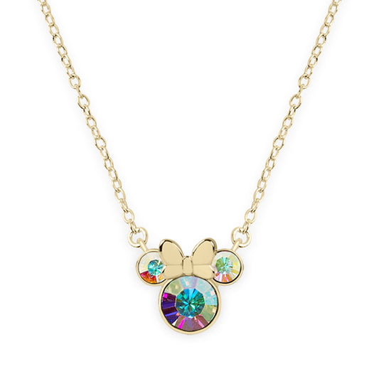 Disney 100 Minnie Sterling Silver Gold Plated Necklace