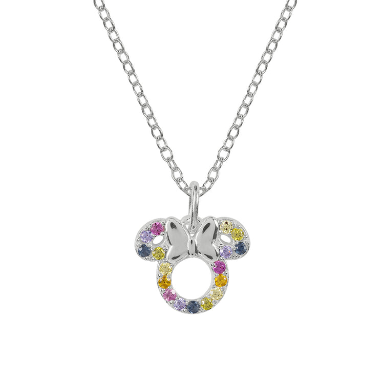 Minnie Sterling Silver Multicolour Necklace