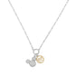 Disney 100 Mickey Sterling Silver Gold Plated Charm Necklace