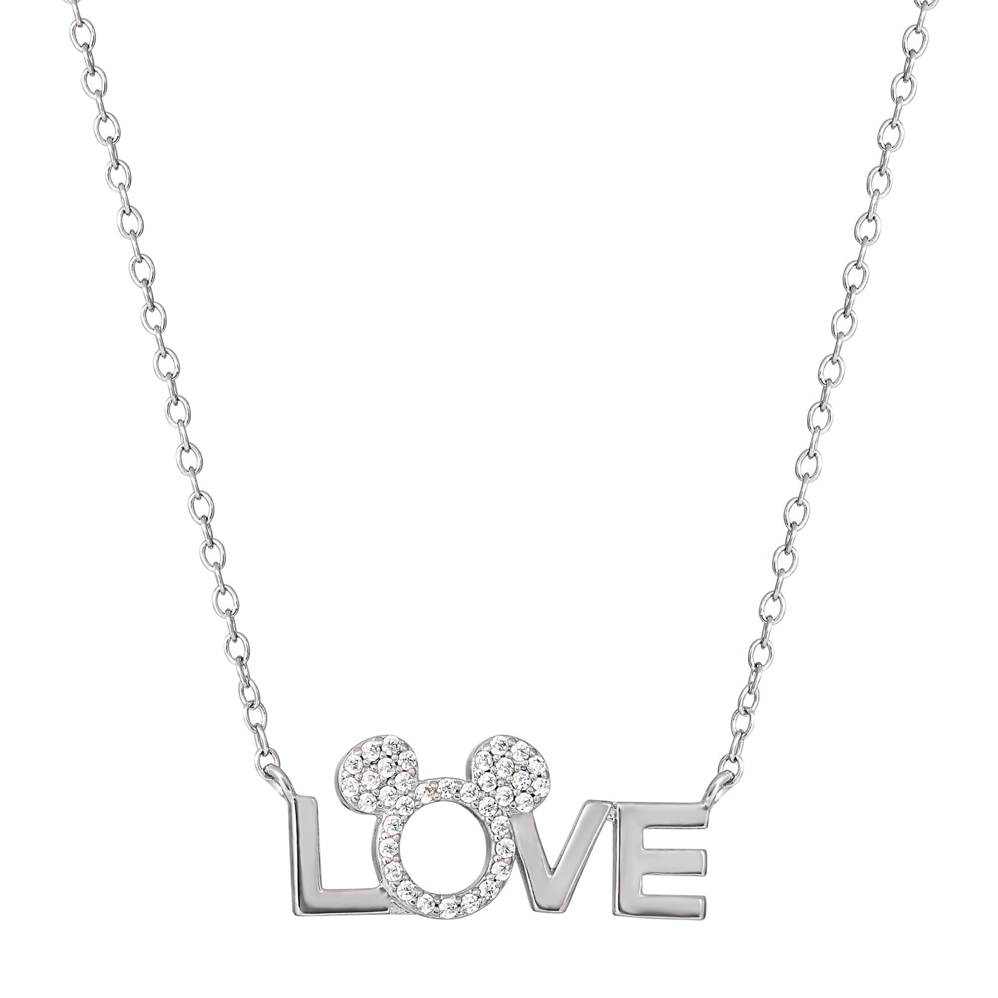 Mickey Plated Love Necklace