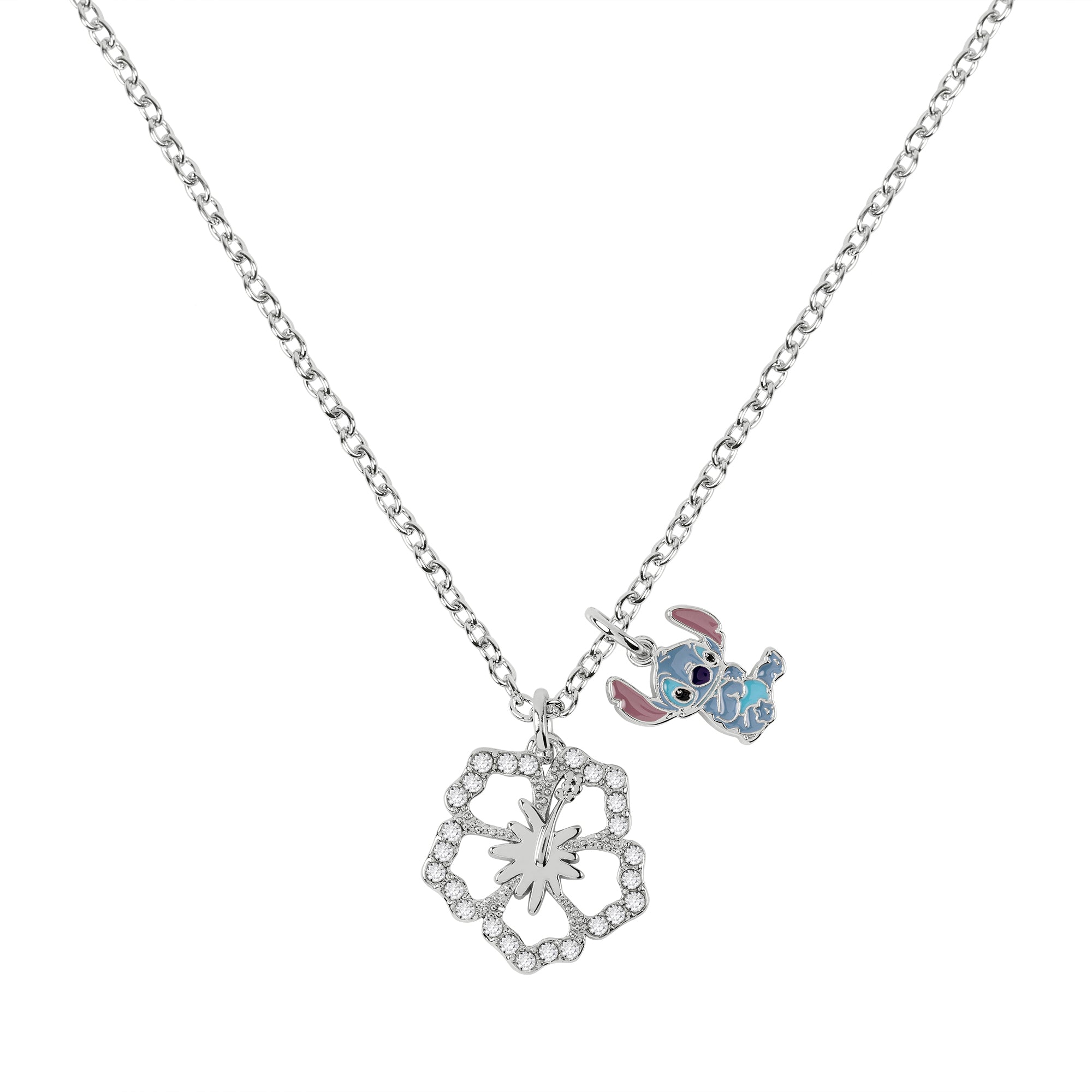 Lilo & Stitch Flower Charm Necklace
