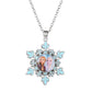 Frozen II Anna & Elsa Snowflake Necklace