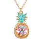 Lilo & Stitch Floating Stones Pineapple Pendant Necklace