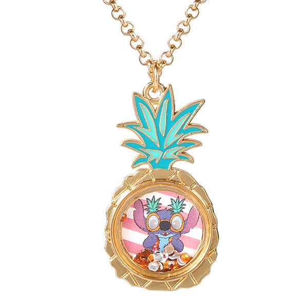 Lilo & Stitch Floating Stones Pineapple Pendant Necklace