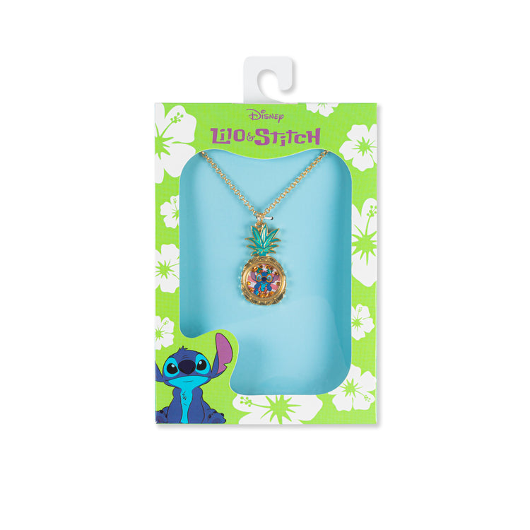 Lilo & Stitch Floating Stones Pineapple Pendant Necklace