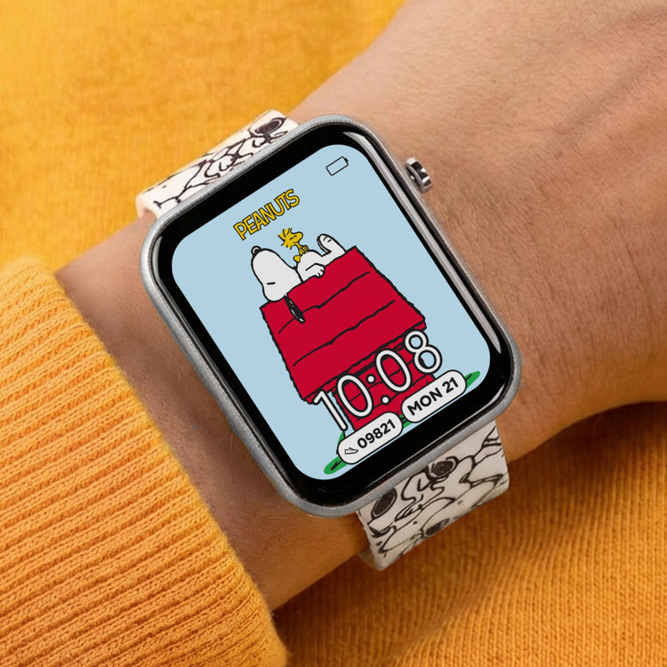 Peanuts Snoopy White Printed Strap Smart Watch