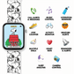 Peanuts Snoopy White Printed Strap Smart Watch