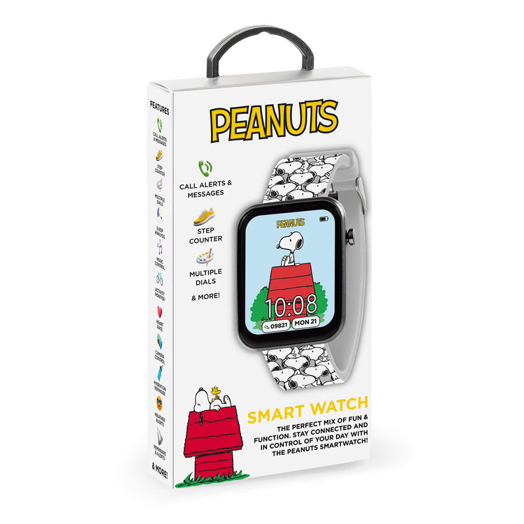Peanuts Snoopy White Printed Strap Smart Watch