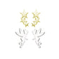 Tinkerbell & Star Sterling Silver Earring Set