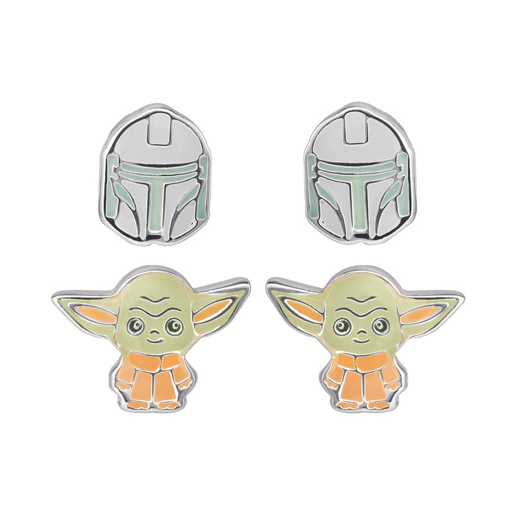 The Mandalorian Din Djarin & Grogu Earring Set