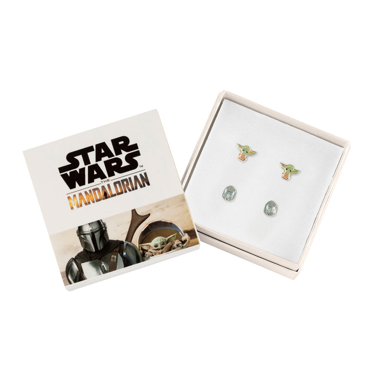 The Mandalorian Din Djarin & Grogu Earring Set