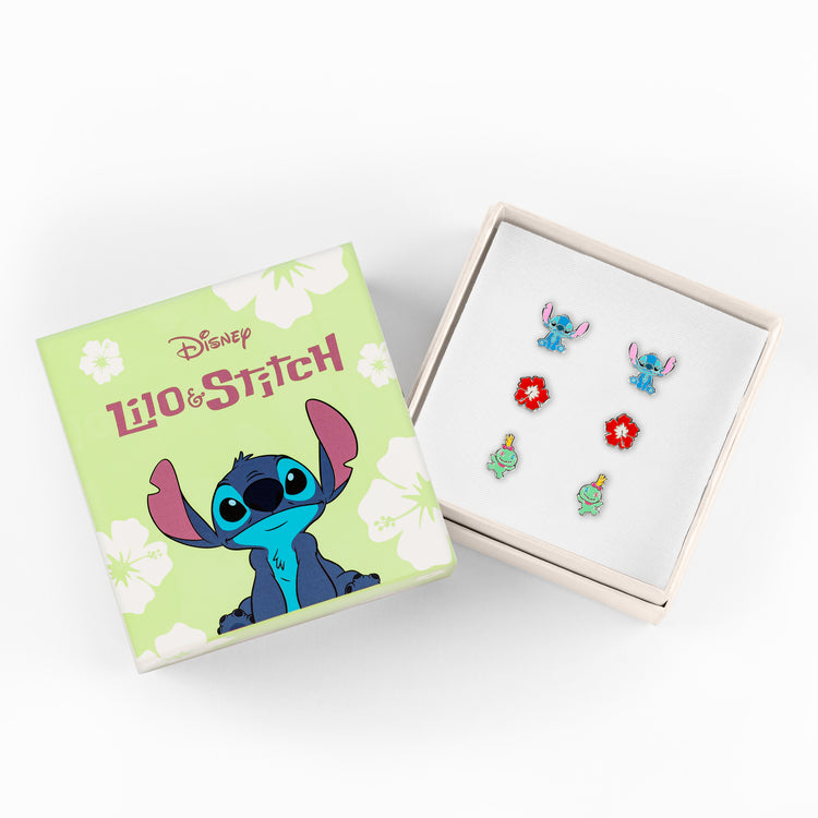 Lilo & Stitch Colourful Trio Earring Set