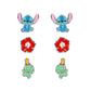 Lilo & Stitch Colourful Trio Earring Set