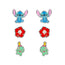 Lilo & Stitch Colourful Trio Earring Set