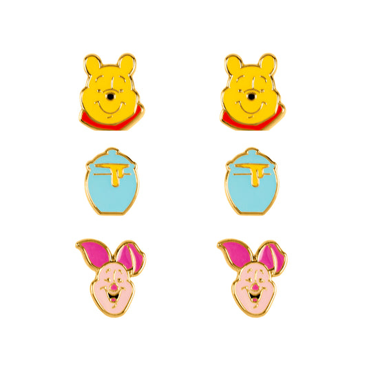 Winnie The Pooh Trio Earring Set