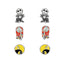 Nightmare Before Christmas Jack & Sally Trio Earring Set