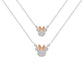 Minnie Stone Set Mother & Daughter Necklace Set