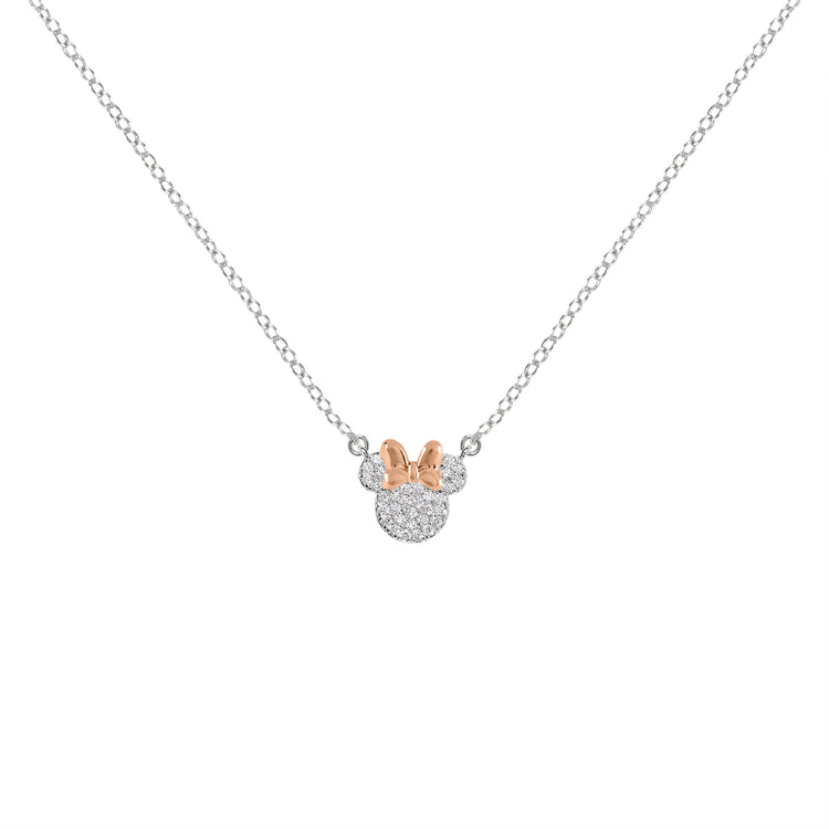 Minnie Stone Set Mother & Daughter Necklace Set