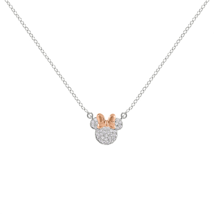 Minnie Stone Set Mother & Daughter Necklace Set