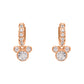 Minnie Rose Gold Silver Plated Crystal Earrings & Necklace Set