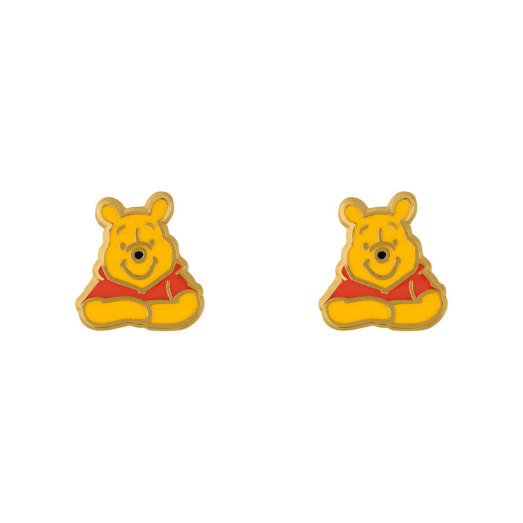 Winnie The Pooh Earrings and Trinket Tray Set