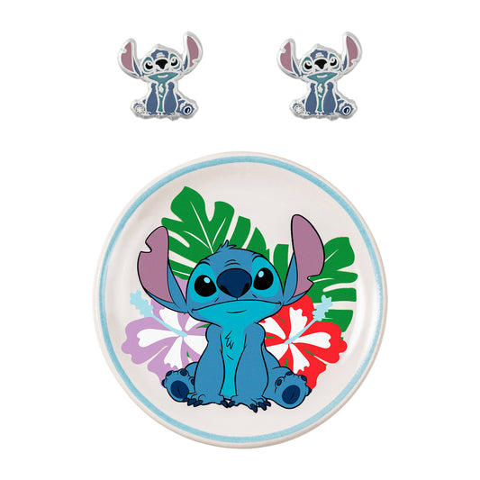 Lilo & Stitch Earrings and Trinket Tray Set